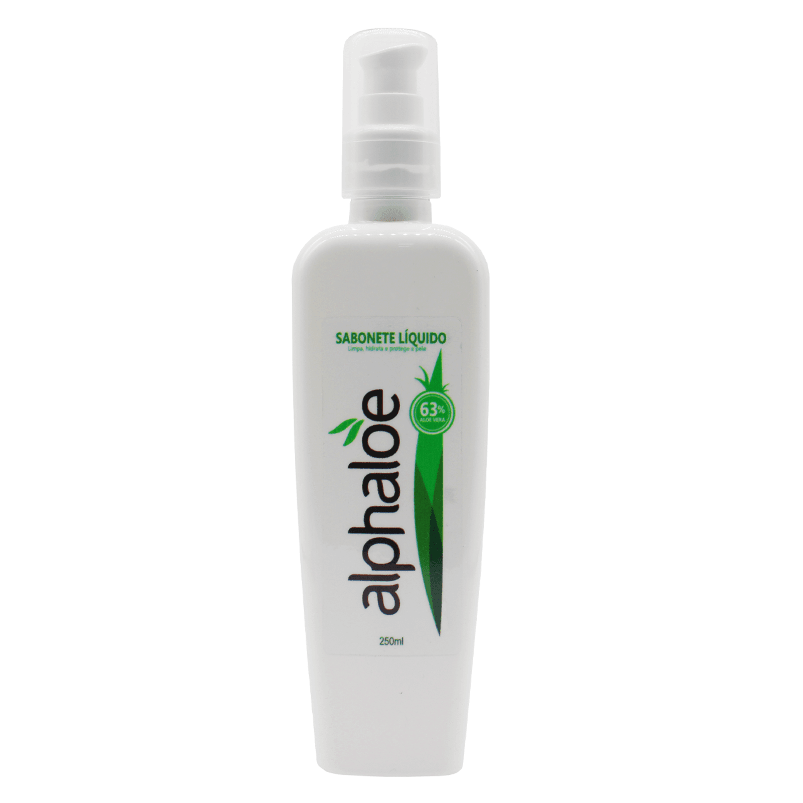 Sabonete Liquido de Aloe Vera (63% de Babosa) Alphaloe 250ml